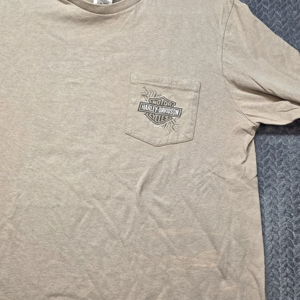 Harley Davidson Minnesota Long Sleeve T-Shirt Men Large Brown Moto Biker Graphic - Picture 3 of 15